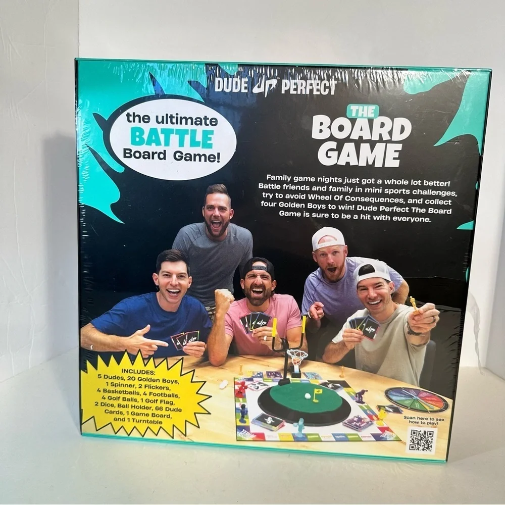 Dude Perfect The Board Game Featuring Wheel Of Consequences 2-5 Players Sealed - Picture 2 of 11